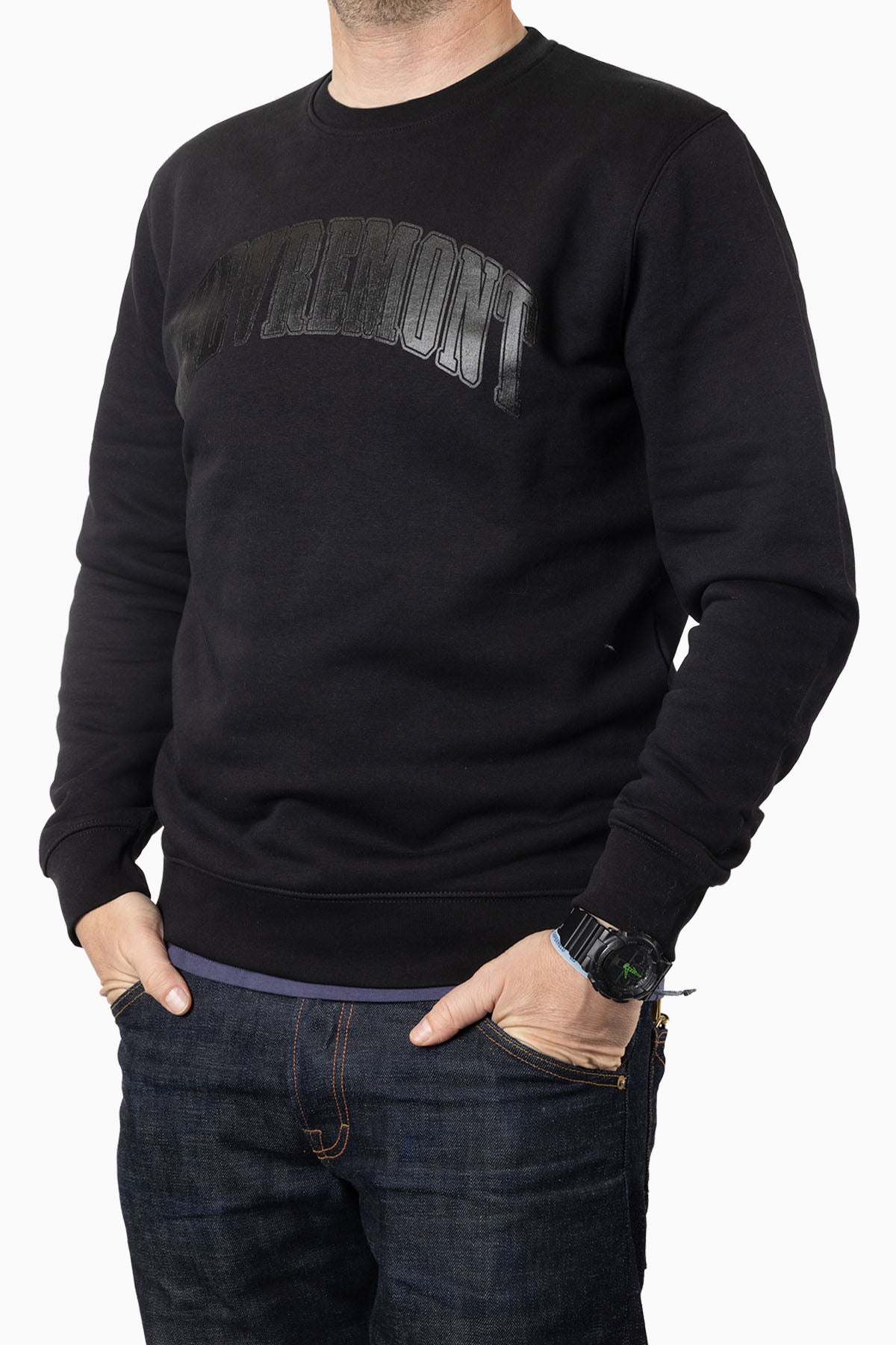 Sweater Chevremont black on black Regular Fit